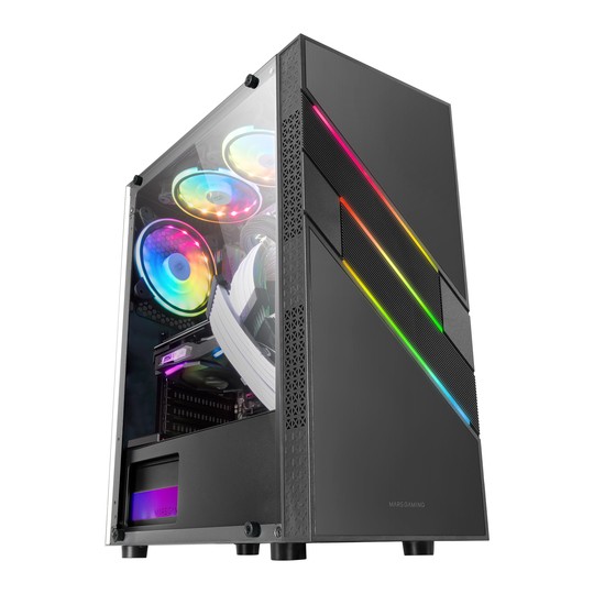 Caja Semitorre Atx Mcu3 Argb Negro Mars Gaming