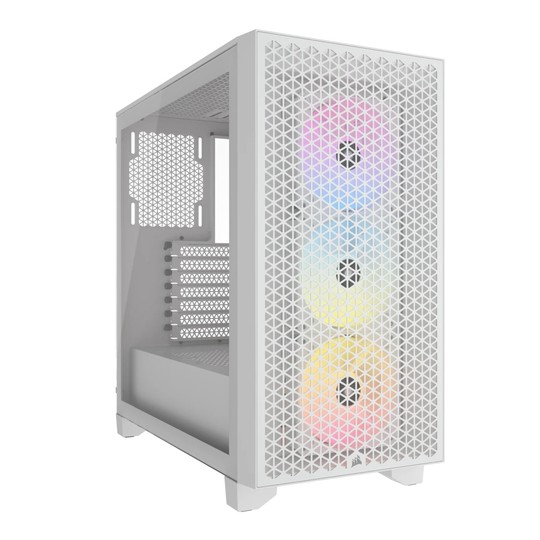 Caja Semitorre Atx 3000d Rgb Airflow Tg White Corsair
