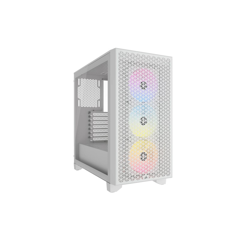 Caja Semitorre Atx 3000d Rgb Airflow Tg White Corsair