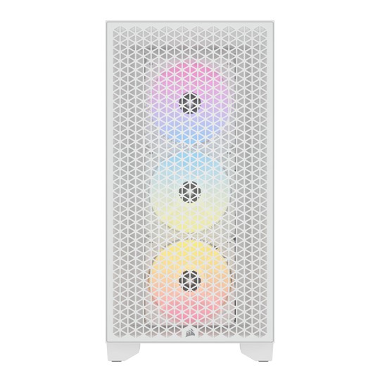 Caja Semitorre Atx 3000d Rgb Airflow Tg White Corsair