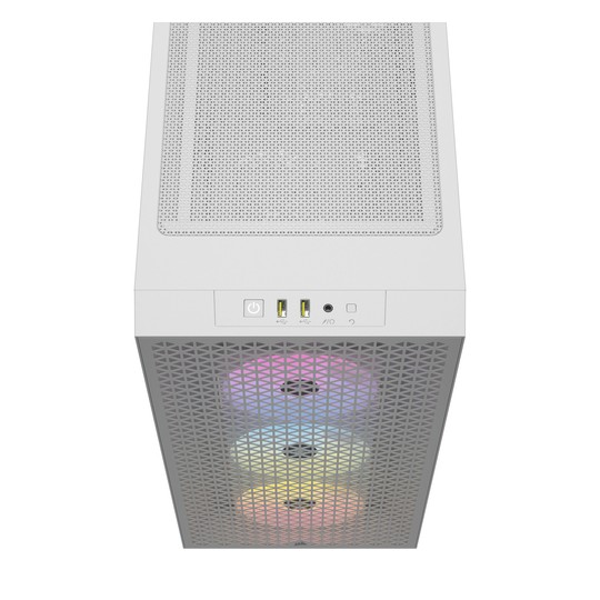 Caja Semitorre Atx 3000d Rgb Airflow Tg White Corsair