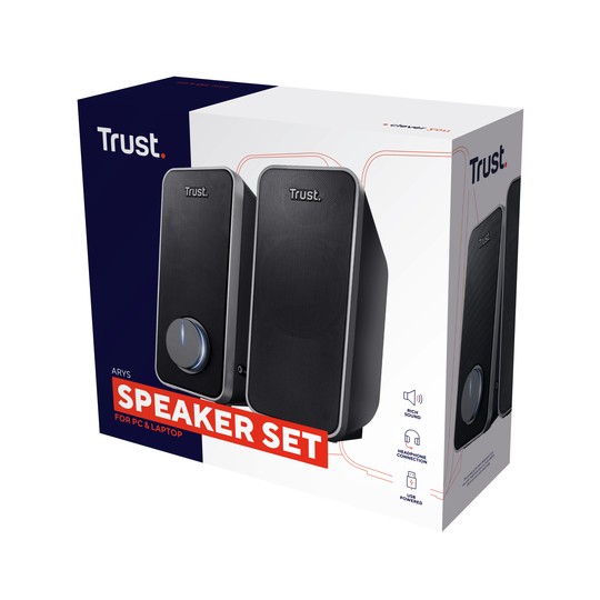 Altavoces Arys 2.0 Negro Trust