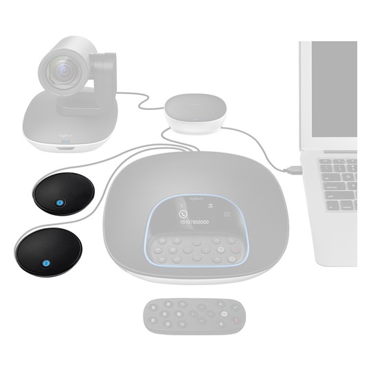 Kit Microfonos Logitech Expansion Logitech Group Jack 3.5 P/n:989-000171