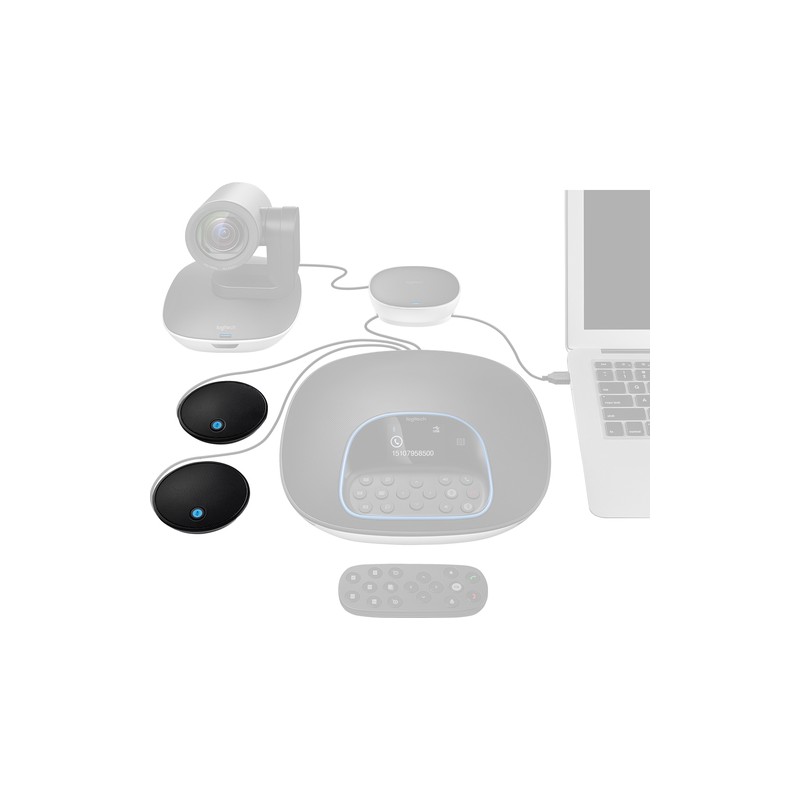 Kit Microfonos Logitech Expansion Logitech Group Jack 3.5 P/n:989-000171