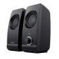 Altavoces 2.0 Trust 2.0 Remo Speaker Set 8w Rms Alimentados Por Usb Control Volumen Negro 17595