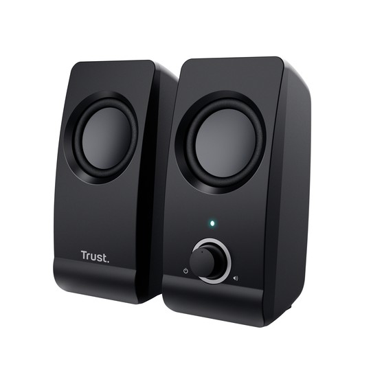 Altavoces 2.0 Trust 2.0 Remo Speaker Set 8w Rms Alimentados Por Usb Control Volumen Negro 17595
