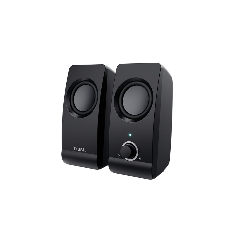 Altavoces 2.0 Trust 2.0 Remo Speaker Set 8w Rms Alimentados Por Usb Control Volumen Negro 17595