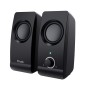 Altavoces 2.0 Trust 2.0 Remo Speaker Set 8w Rms Alimentados Por Usb Control Volumen Negro 17595