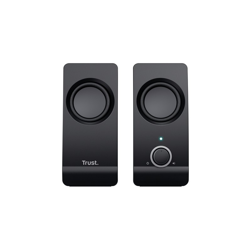 Altavoces 2.0 Trust 2.0 Remo Speaker Set 8w Rms Alimentados Por Usb Control Volumen Negro 17595