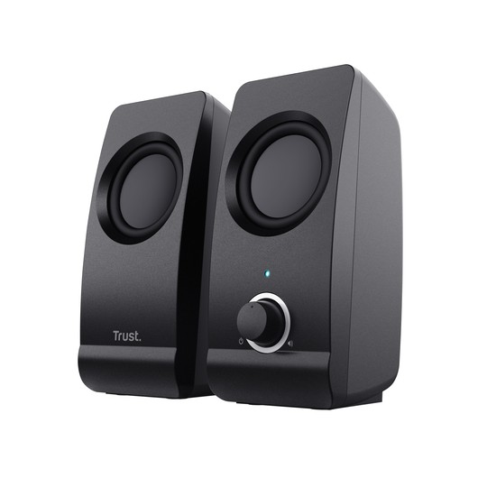 Altavoces 2.0 Trust 2.0 Remo Speaker Set 8w Rms Alimentados Por Usb Control Volumen Negro 17595
