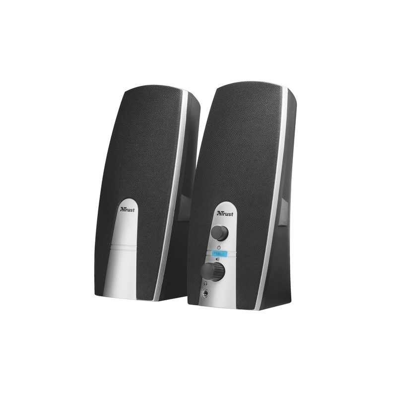 Altavoces 2.0 Trust 2.0 Mila 5w Rms 10w Max Autoalimentado Usb Conexion Frontal Auriculares Negro 16697