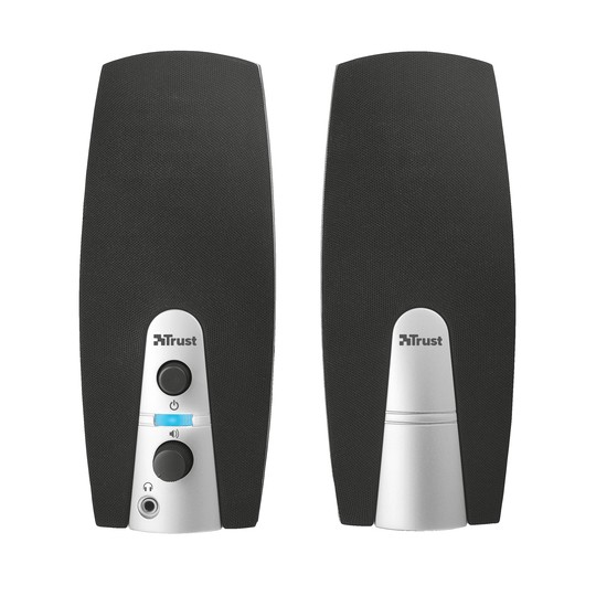 Altavoces 2.0 Trust 2.0 Mila 5w Rms 10w Max Autoalimentado Usb Conexion Frontal Auriculares Negro 16697