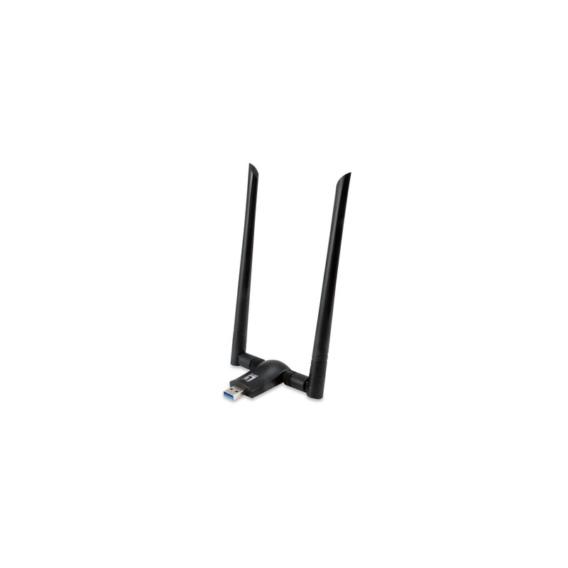 Wifi Usb Dualband Level One Wua-1810e Ac1200 300mb En 2,4ghz Y 867mb En 5ghz Usb 3.0 2 Antenas Desmontables