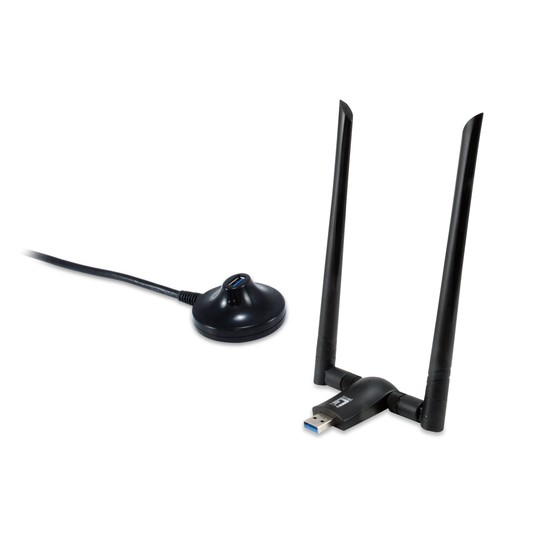 Wifi Usb Dualband Level One Wua-1810e Ac1200 300mb En 2,4ghz Y 867mb En 5ghz Usb 3.0 2 Antenas Desmontables