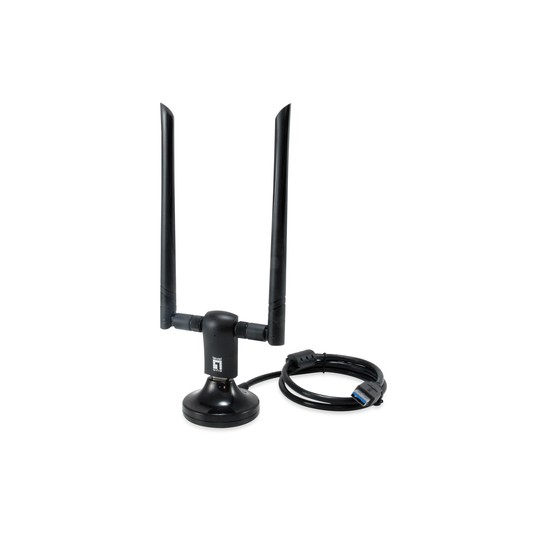 Wifi Usb Dualband Level One Wua-1810e Ac1200 300mb En 2,4ghz Y 867mb En 5ghz Usb 3.0 2 Antenas Desmontables