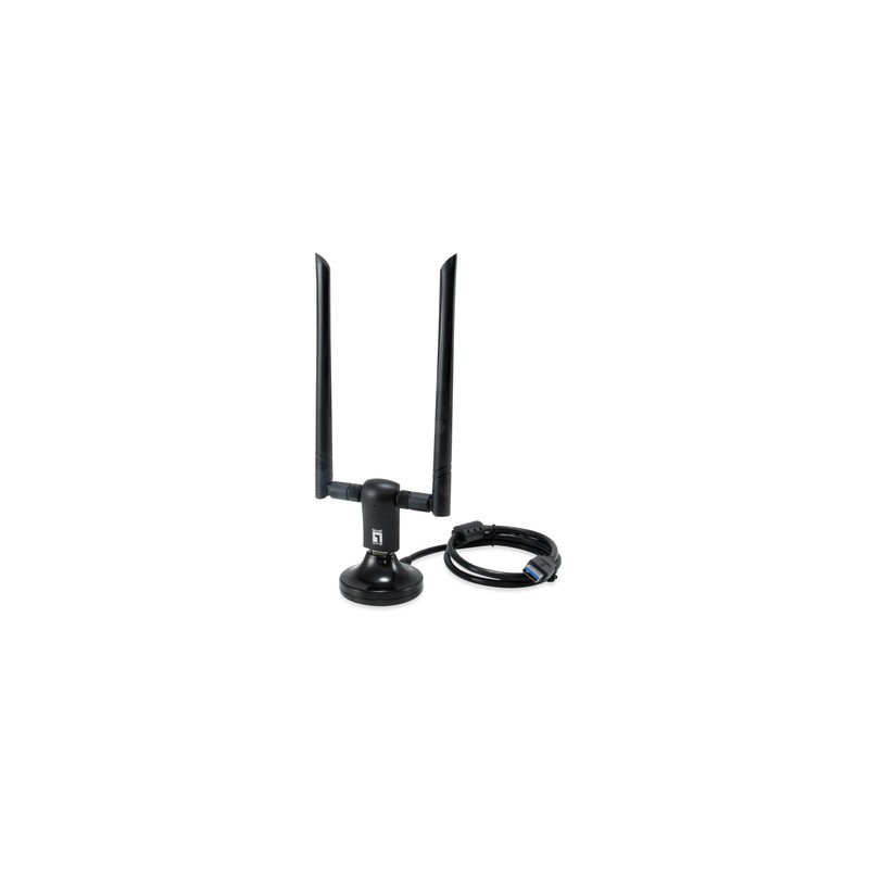Wifi Usb Dualband Level One Wua-1810e Ac1200 300mb En 2,4ghz Y 867mb En 5ghz Usb 3.0 2 Antenas Desmontables