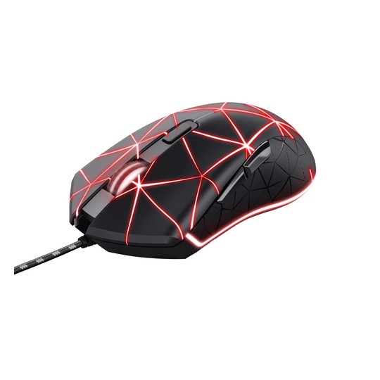 Mouse Trust Gaming Rgb Gxt 133 Locx Iluminacion Led 800-4000ppp Dpi 6 Botones Programables 22988