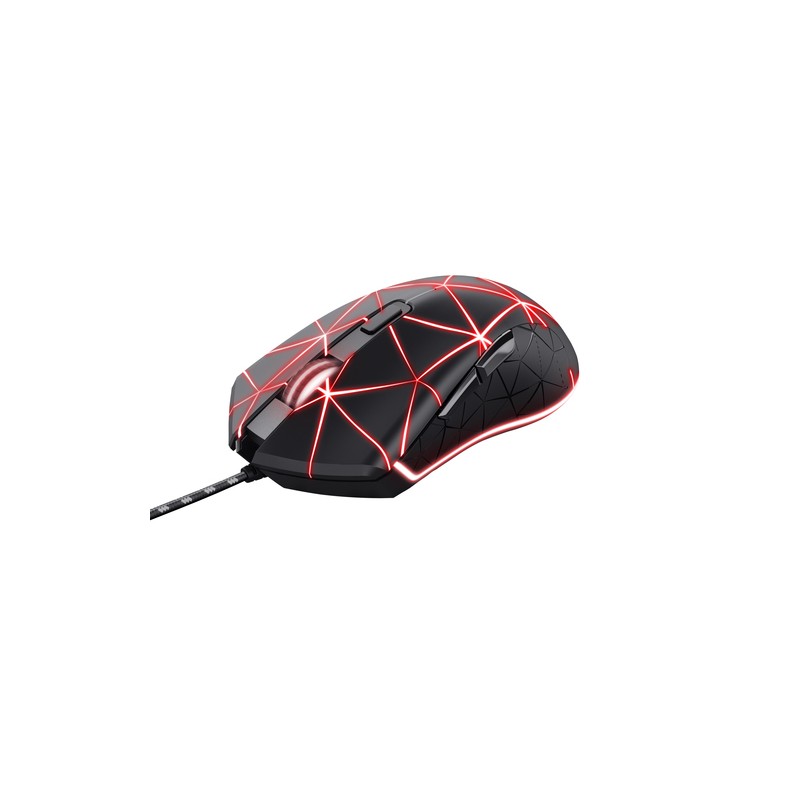 Mouse Trust Gaming Rgb Gxt 133 Locx Iluminacion Led 800-4000ppp Dpi 6 Botones Programables 22988