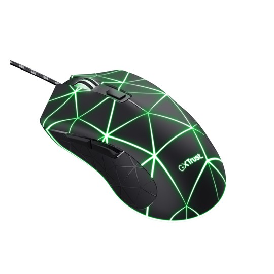 Mouse Trust Gaming Rgb Gxt 133 Locx Iluminacion Led 800-4000ppp Dpi 6 Botones Programables 22988