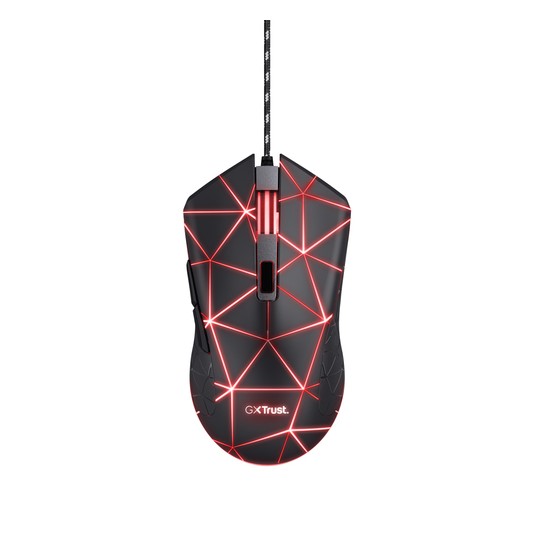 Mouse Trust Gaming Rgb Gxt 133 Locx Iluminacion Led 800-4000ppp Dpi 6 Botones Programables 22988