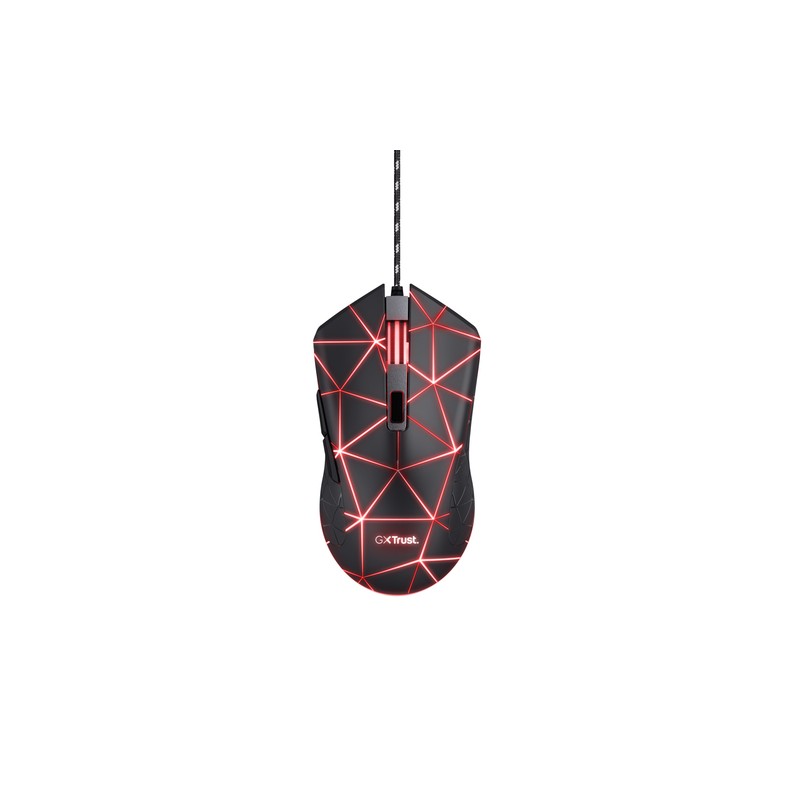 Mouse Trust Gaming Rgb Gxt 133 Locx Iluminacion Led 800-4000ppp Dpi 6 Botones Programables 22988