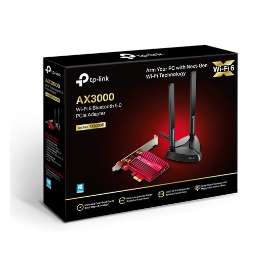 Pci Express Wifi 6 Dualband Y Bluetooth 5.0 Tp-link Archer Tx3000e Wifi 6 2402 Mbps (5 Ghz) + 574 Mb