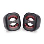 Altavoces 2.0 Equip Life Mini 6w Rms Color Negro Y Rojo Jack 3.5" Alimetancion Usb