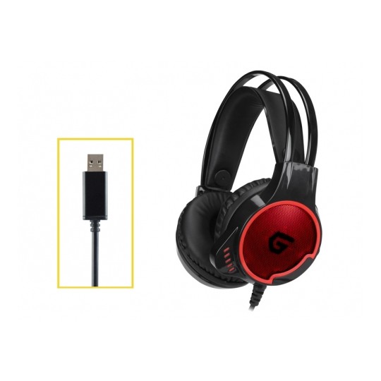 Headset Gaming 7.1 Athan01b Compatible Pc, Ps3, Ps4 Luces Led Conceptronic