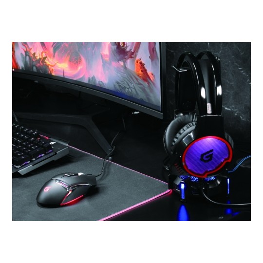 Headset Gaming 7.1 Athan01b Compatible Pc, Ps3, Ps4 Luces Led Conceptronic