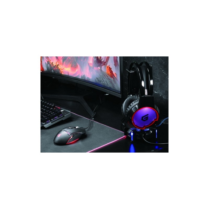 Headset Gaming 7.1 Athan01b Compatible Pc, Ps3, Ps4 Luces Led Conceptronic