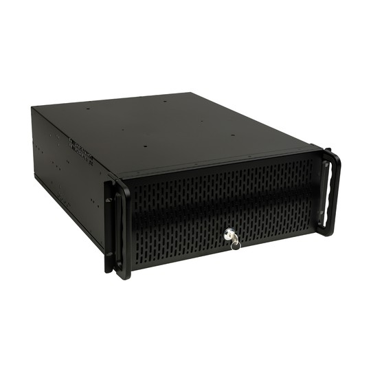 Caja Rack 19" 4u Unykach Uk4129 Frontal De Rejilla Con Llave Filtro Antipolvo
