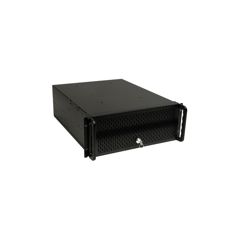 Caja Rack 19" 4u Unykach Uk4129 Frontal De Rejilla Con Llave Filtro Antipolvo