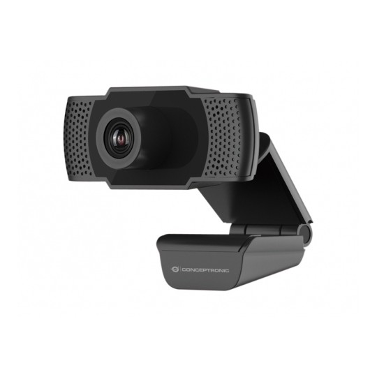 Webcam Fhd Conceptronic Amdis 1080p Usb 3.6mm 30 Fps Angulo Vision 90º Microfono Integrado