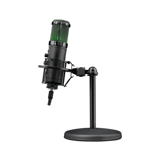 Microfono Trust Gxt 256 Exxo Usb - Pc Patron Cardioide - Latencia Cero - Rejilla Iluminada Rgb - Fil