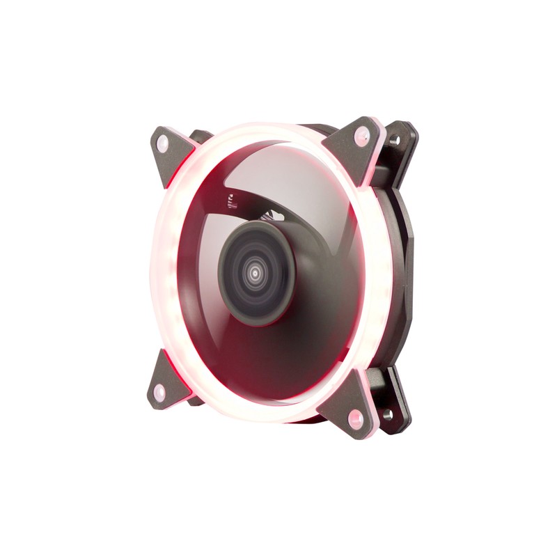 Ventilador Interno Unyka Candy 120mm Anillo Led Rojo 7 Aspas 1400rpm