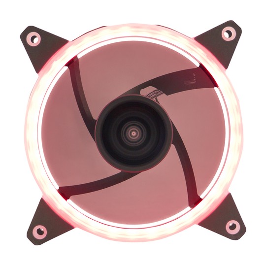 Ventilador Interno Unyka Candy 120mm Anillo Led Rojo 7 Aspas 1400rpm