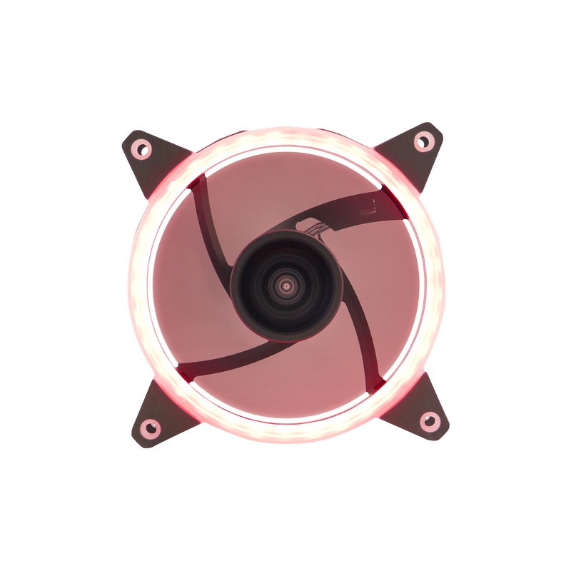 Ventilador Interno Unyka Candy 120mm Anillo Led Rojo 7 Aspas 1400rpm