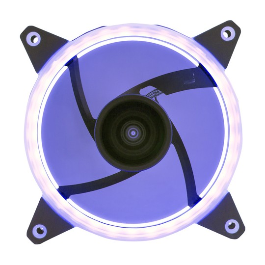 Ventilador Interno Unyka Candy 120mm Anillo Led Azul 7 Aspas 1400rpm