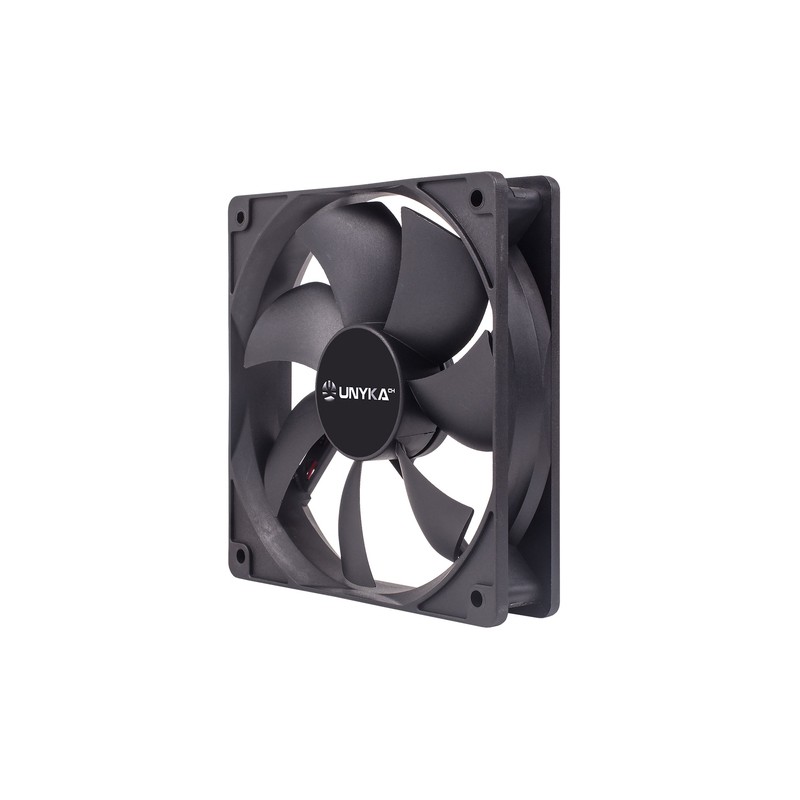 Ventilador Interno Unyka 120mm Color Negro 7 Aspas