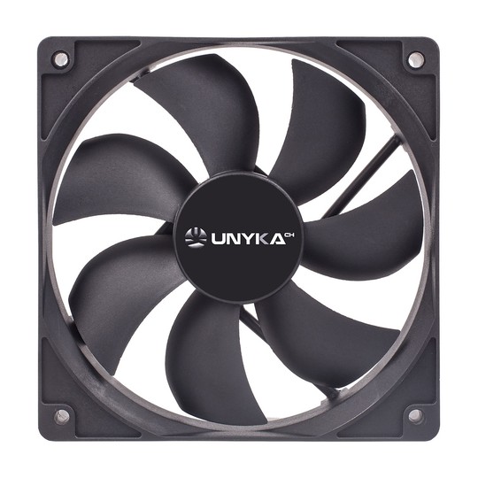 Ventilador Interno Unyka 120mm Color Negro 7 Aspas
