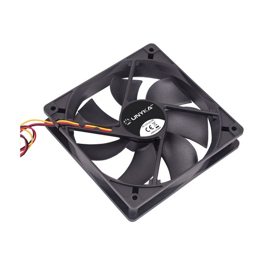 Ventilador Interno Unyka 120mm Color Negro 7 Aspas