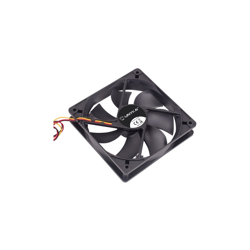 Ventilador Interno Unyka 120mm Color Negro 7 Aspas