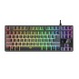 Teclado Trust Gaming Gxt 833 Thado Metalico Compacto Iluminacion Led Multicolor Anti-ghosting 12 Tecl.multimedia Usb 24067