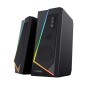 Altavoces 2.0 Trust 2.0 Zoxa Rgb 6w Rms 12w Max 6 Modos Iluminacion Autoalimentado Usb Led Color Negro 24070
