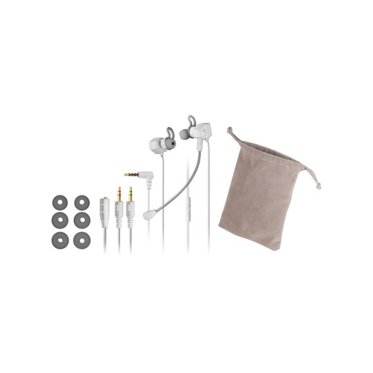 Auricular Mars Gaming Mihx White Dual Driver Haptic Sense Soble Sujección Doble Microfono Integrado