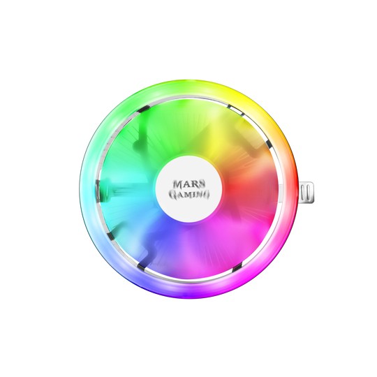 Ventilador Con Disipador Para Cpu Mars Gaming Mcpu120 Rgb Perfil Bajo Disipador De Aluminio Y Ventilador 120mm Tdp Hasta 120w