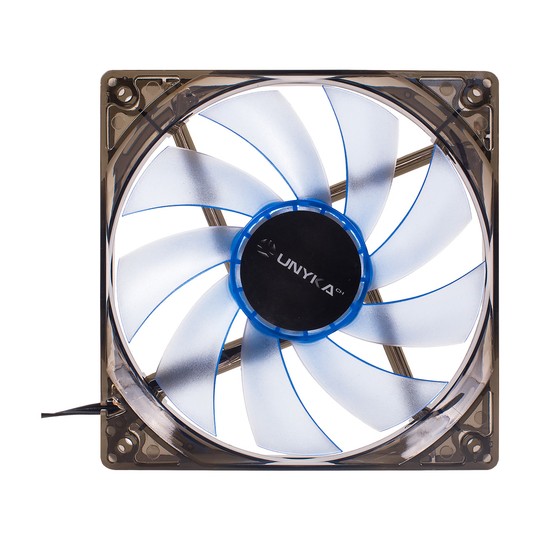 Ventilador Interno Unykach 120mm Translucido Con Led Blue 9 Aspas