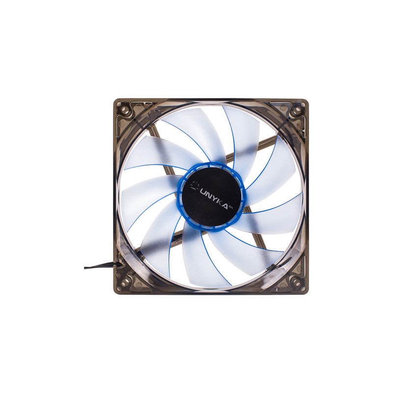 Ventilador Interno Unykach 120mm Translucido Con Led Blue 9 Aspas