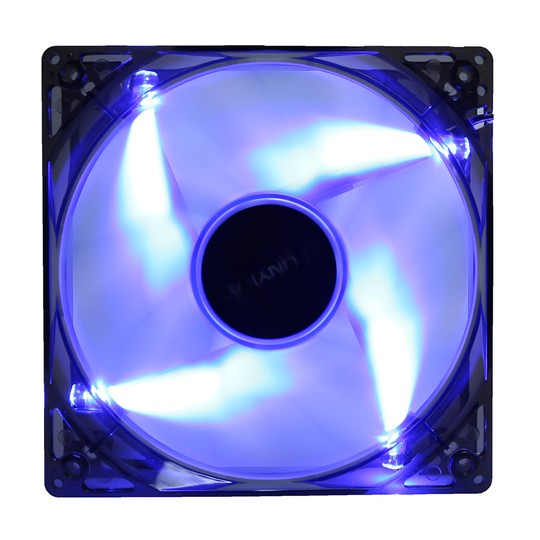 Ventilador Interno Unykach 120mm Translucido Con Led Blue 9 Aspas