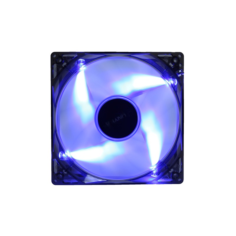 Ventilador Interno Unykach 120mm Translucido Con Led Blue 9 Aspas